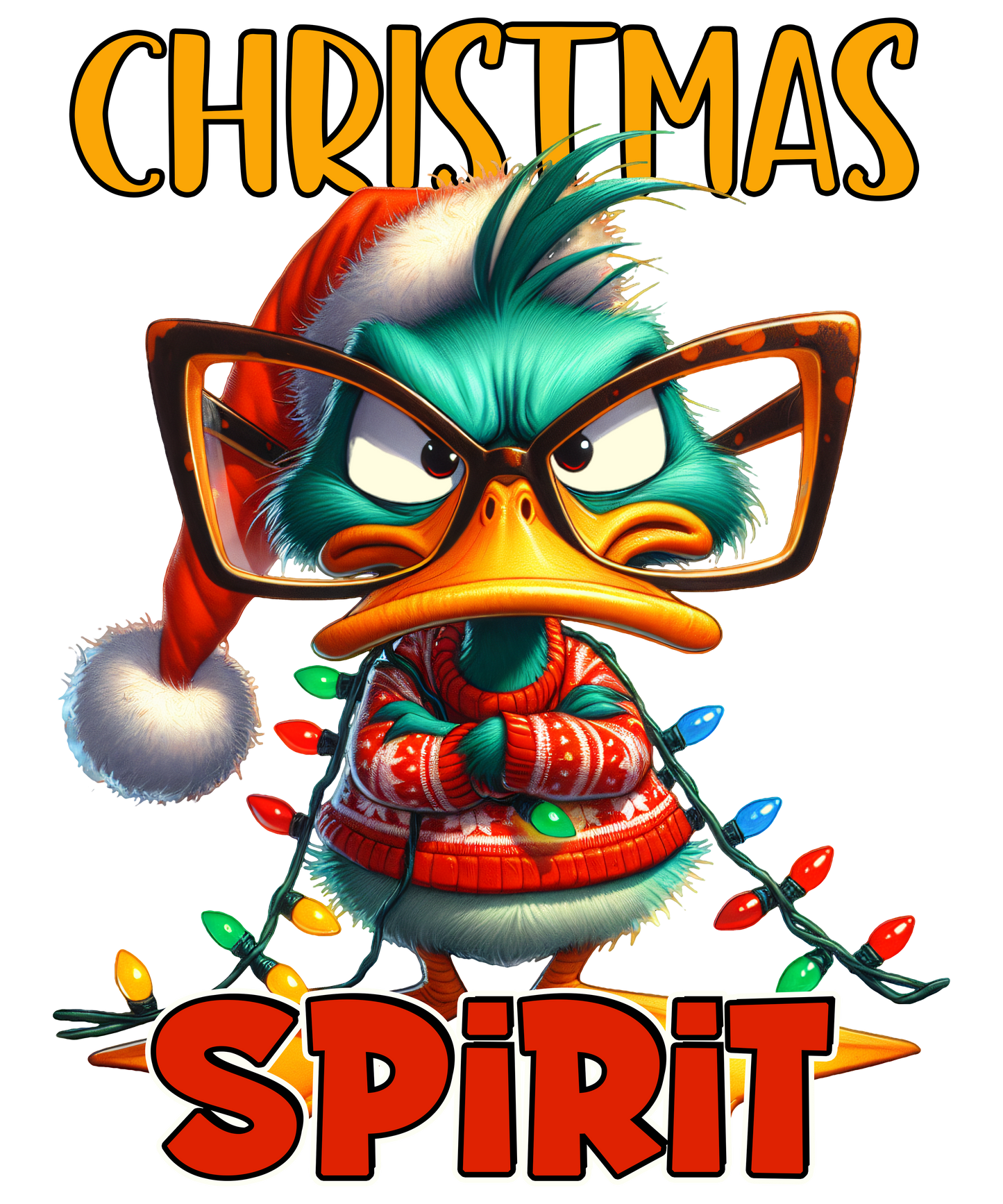 Christmas Spirit Duck T-Shirt